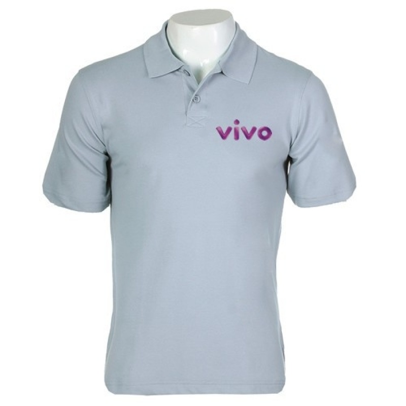 Camisa Polo Personalizada com Bordado Jardim Marajoara - Camisa Polo Personalizada para Eventos
